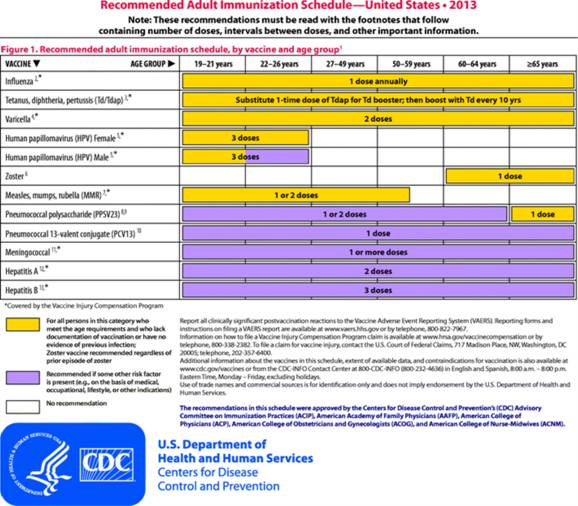 Adult immunization schedule updated as vaccination rates lag Harvard