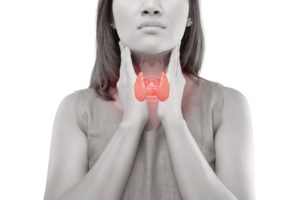 woman thyroid gland mild hypothyroidism